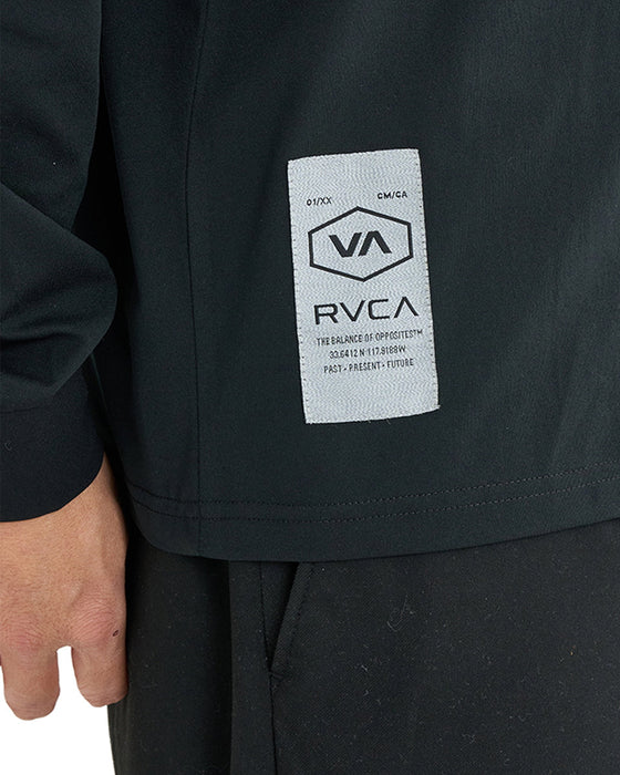【OUTLET】RVCA メンズ REGULAR FIT LS TEE ロンＴ BLK 【2024年冬モデル】