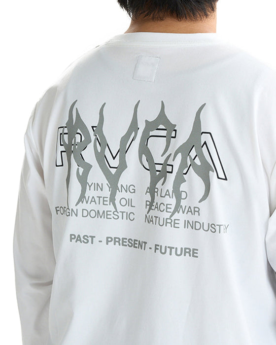 【OUTLET】RVCA メンズ REGULAR FIT LS TEE ロンＴ BLK 【2024年冬モデル】