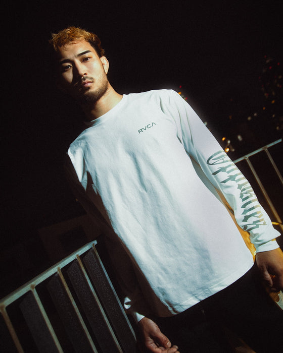 【OUTLET】RVCA メンズ REGULAR FIT LS TEE ロンＴ BLK 【2024年冬モデル】