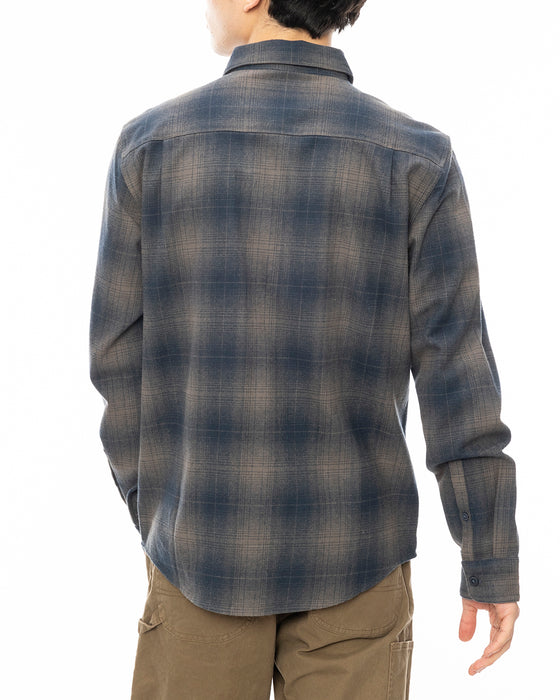 RVCA メンズ DAYSHIFT FLANNEL LS 長袖シャツ SMK 【2024年秋冬モデル】 XL / SMK