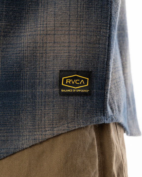 RVCA メンズ DAYSHIFT FLANNEL LS 長袖シャツ SMK 【2024年秋冬モデル】 XL / SMK