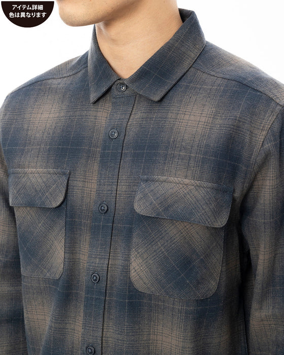 RVCA メンズ DAYSHIFT FLANNEL LS 長袖シャツ WOO 【2024年秋冬モデル】 XL / WOO