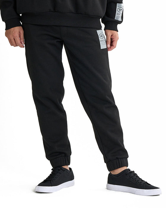 【OUTLET】RVCA メンズ SLIM SWEATPANTS セットアップボトムス BLK 【2024年冬モデル】