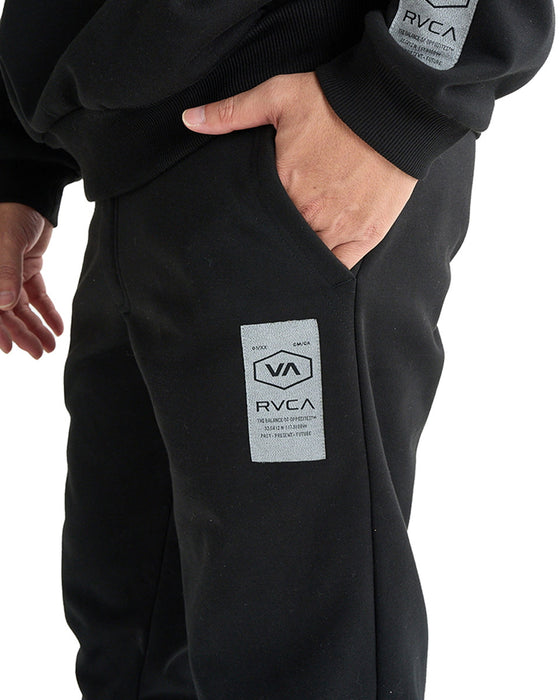 【OUTLET】RVCA メンズ SLIM SWEATPANTS セットアップボトムス BLK 【2024年冬モデル】