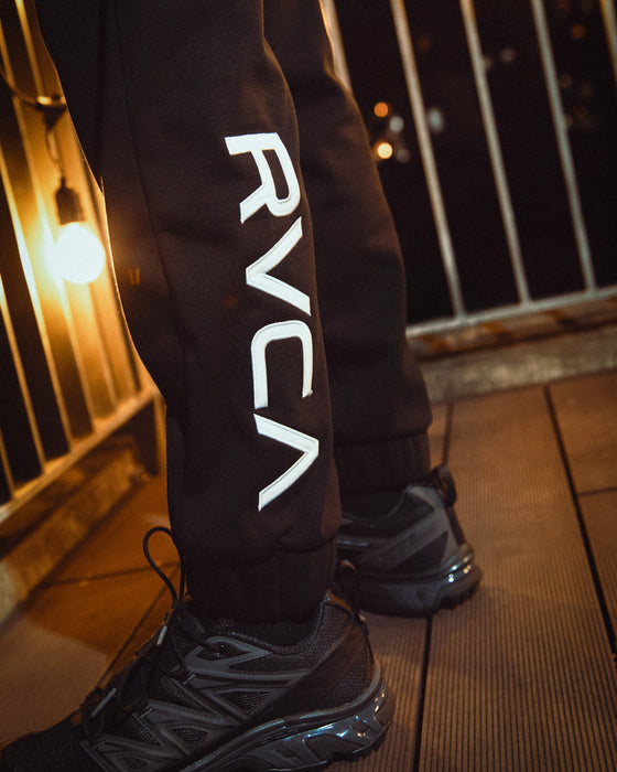 【OUTLET】RVCA メンズ SLIM SWEATPANTS セットアップボトムス BLK 【2024年冬モデル】