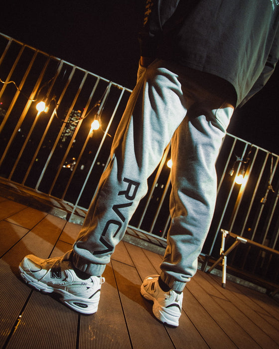 【OUTLET】RVCA メンズ SLIM SWEATPANTS セットアップボトムス BLK 【2024年冬モデル】
