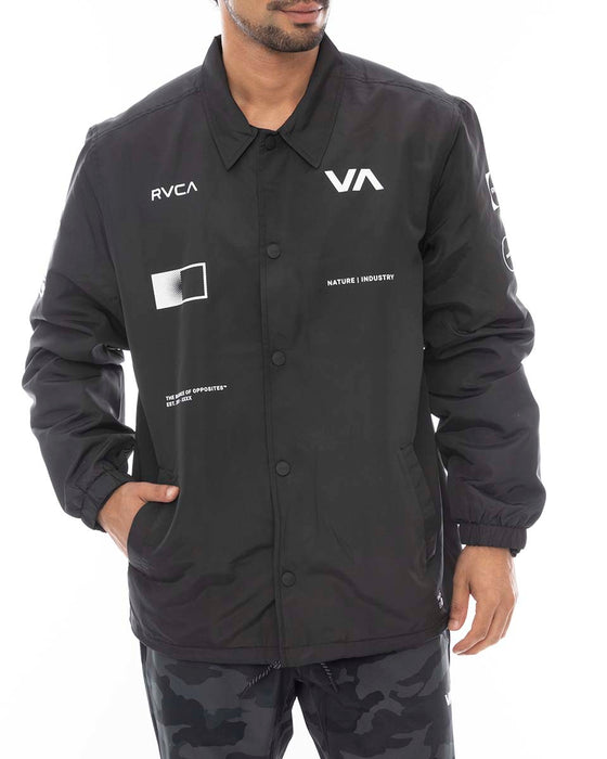 【SALE】RVCA SPORT メンズ RADIATE COACHES JACKET ジャケット BLK 【2024年秋冬モデル】