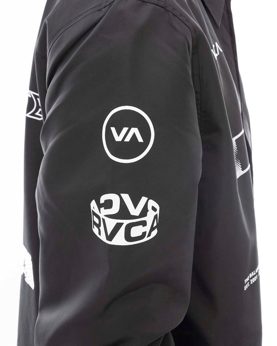 【SALE】RVCA SPORT メンズ RADIATE COACHES JACKET ジャケット BLK 【2024年秋冬モデル】