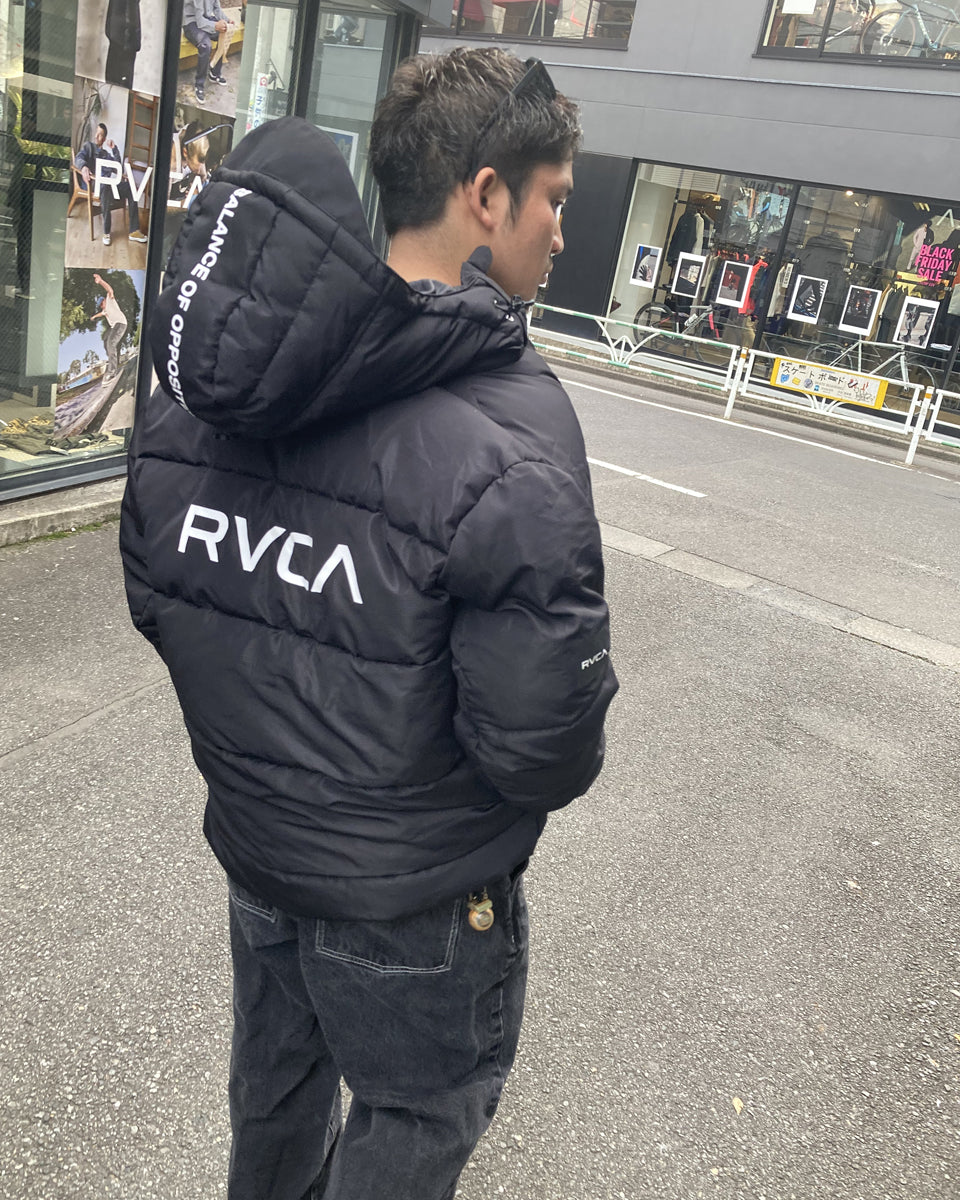 OUTLET】RVCA メンズ RVCA PUFFER JACKET ジャケット BLK 【2024年秋冬