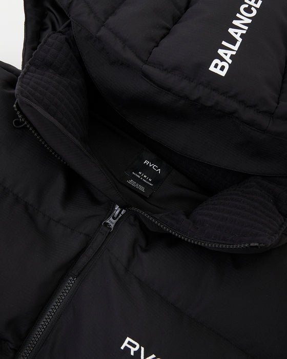 RVCA メンズ RVCA PUFFER VEST ジャケット BLK 【2024年秋冬モデル】