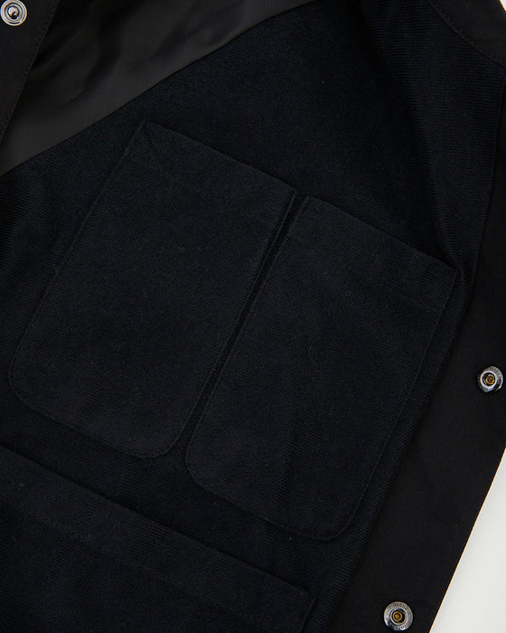RVCA メンズ UP SS COACH JKT ジャケット BLK 【2024年秋冬モデル】 L / BLK