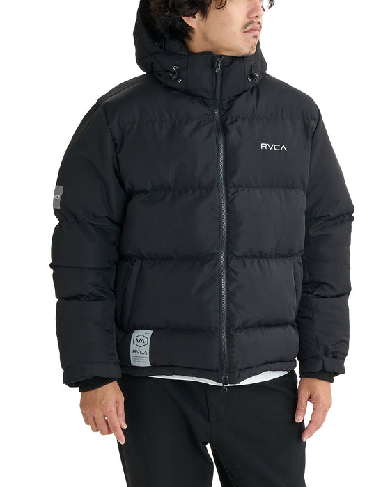 【OUTLET】RVCA メンズ PUFFER JACKET ジャケット BLK 【2024年冬モデル】