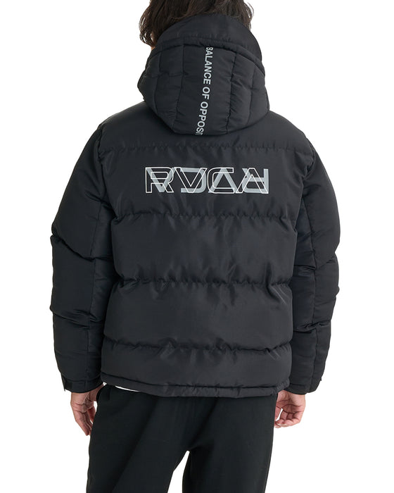 RVCA メンズ 【RVCAxAZUL BY MOUSSY】 RVCA X AZUL PUFFER JACKET ジャケット BLK 【2024年冬モデル】