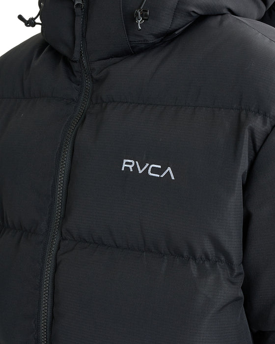 RVCA メンズ 【RVCAxAZUL BY MOUSSY】 RVCA X AZUL PUFFER JACKET ジャケット BLK 【2024年冬モデル】