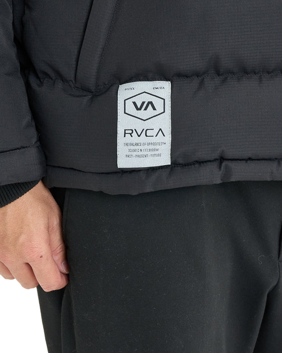 【OUTLET】RVCA メンズ PUFFER JACKET ジャケット BLK 【2024年冬モデル】