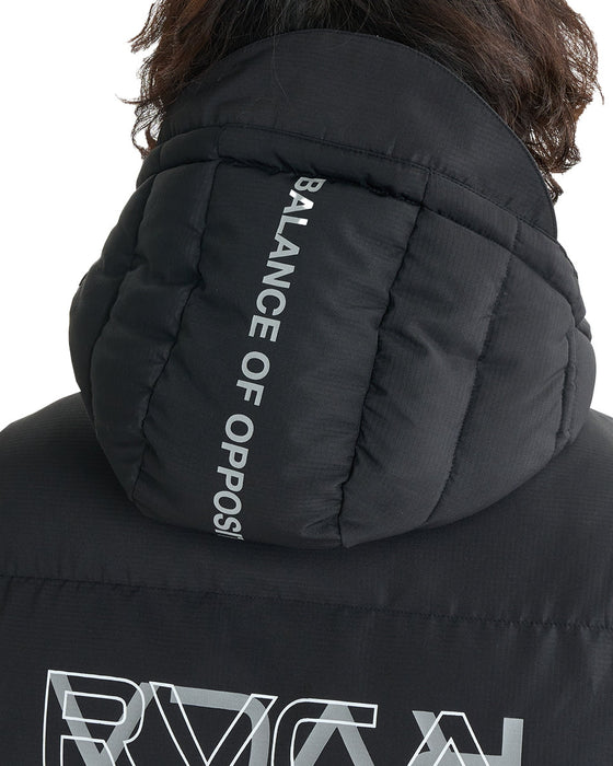 【OUTLET】RVCA メンズ PUFFER JACKET ジャケット BLK 【2024年冬モデル】