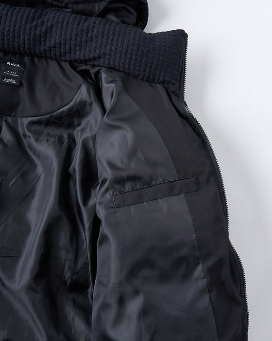 【OUTLET】RVCA メンズ PUFFER JACKET ジャケット BLK 【2024年冬モデル】