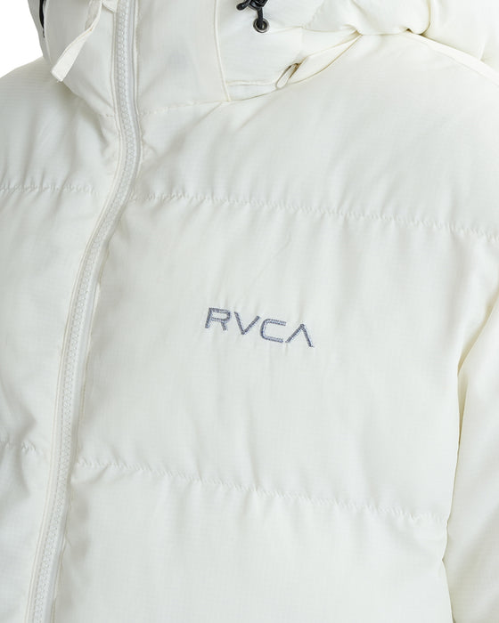 RVCA メンズ 【RVCAxAZUL BY MOUSSY】 RVCA X AZUL PUFFER JACKET ジャケット WHT 【2024年冬モデル】