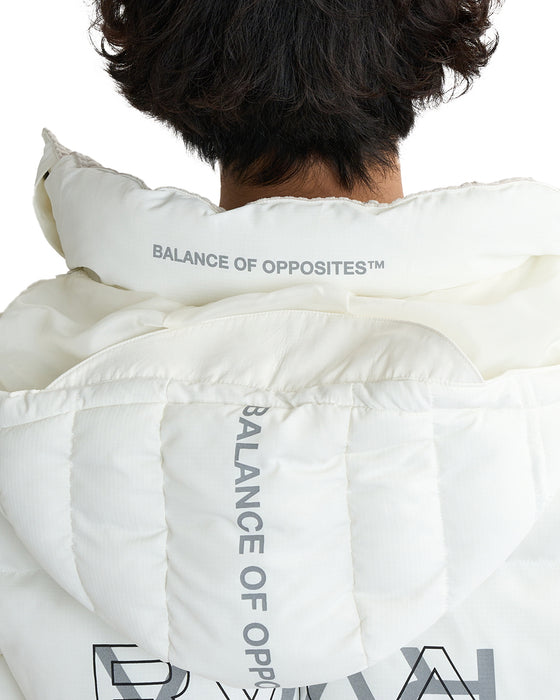 RVCA メンズ 【RVCAxAZUL BY MOUSSY】 RVCA X AZUL PUFFER JACKET ジャケット WHT 【2024年冬モデル】