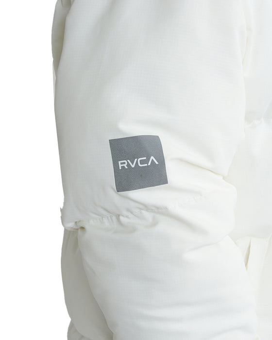 RVCA メンズ 【RVCAxAZUL BY MOUSSY】 RVCA X AZUL PUFFER JACKET ジャケット WHT 【2024年冬モデル】