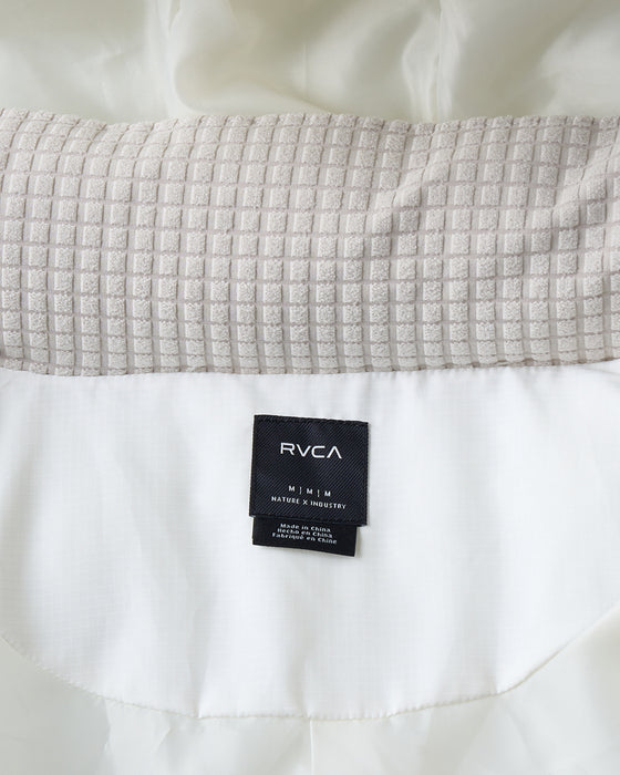 RVCA メンズ 【RVCAxAZUL BY MOUSSY】 RVCA X AZUL PUFFER JACKET ジャケット WHT 【2024年冬モデル】