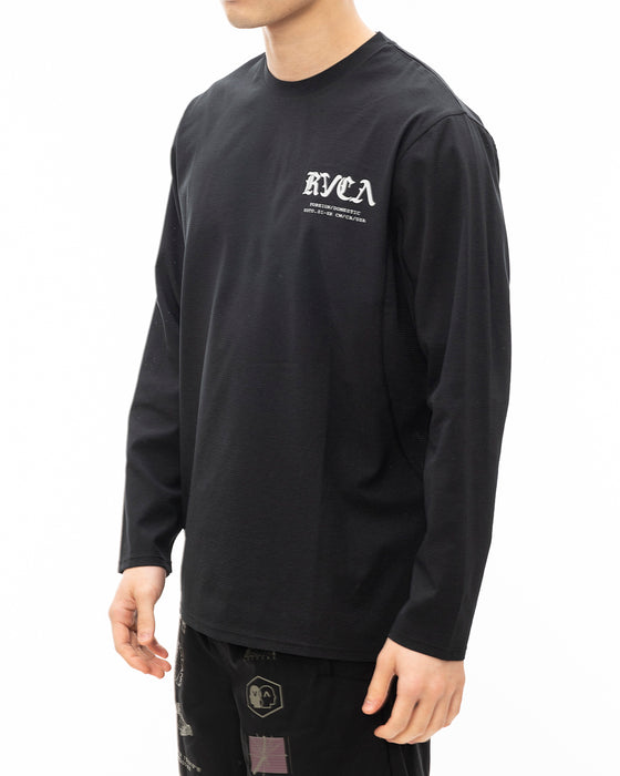 RVCA メンズ BALANCE BULGE LT ロンＴ BLK 【2024年秋冬モデル】 L / BLK
