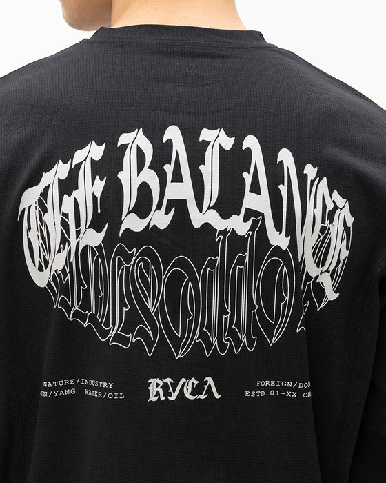 RVCA メンズ BALANCE BULGE LT ロンＴ BLK 【2024年秋冬モデル】 L / BLK