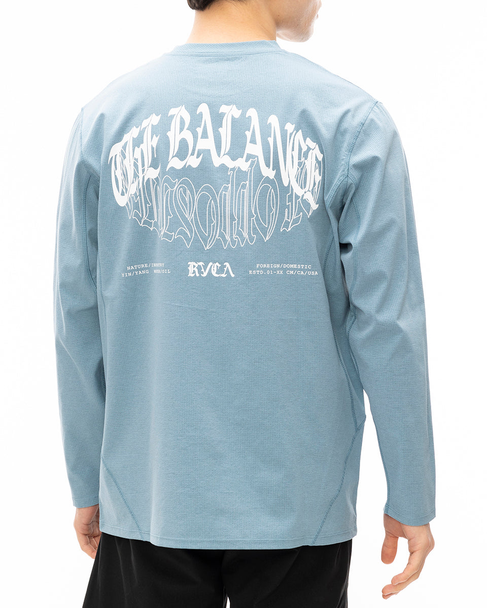 OUTLET】RVCA メンズ BALANCE BULGE LT ロンT HAZ 【2024年秋冬モデル】