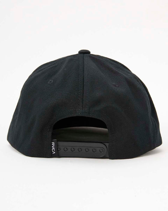 【SALE】RVCA メンズ ISLAND HEX SNAPBACK キャップ BLK 【2024年秋冬モデル】