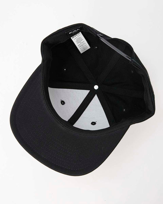 【SALE】RVCA メンズ ISLAND HEX SNAPBACK キャップ BLK 【2024年秋冬モデル】