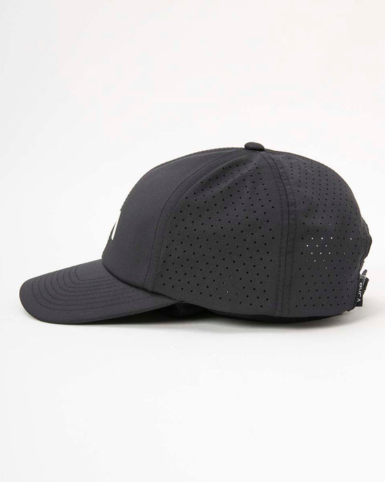 RVCA SPORT メンズ VENT CAP II キャップ BLK 【2024年秋冬モデル】