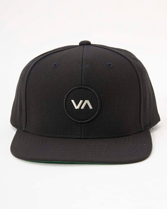 RVCA メンズ VA PATCH SNAPBACK キャップ BLK 【2024年秋冬モデル】