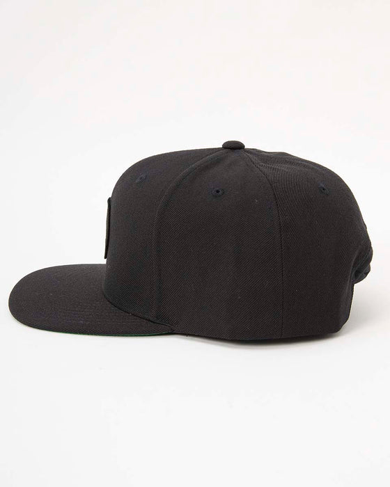 RVCA メンズ VA PATCH SNAPBACK キャップ BLK 【2024年秋冬モデル】