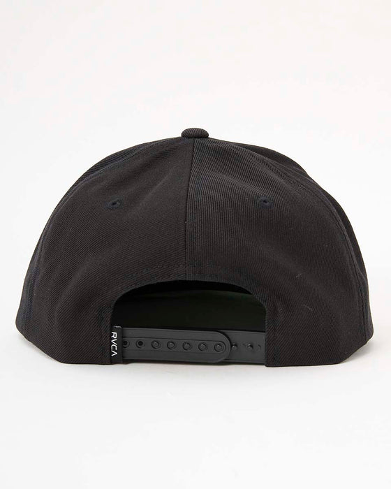 RVCA メンズ VA PATCH SNAPBACK キャップ BLK 【2024年秋冬モデル】