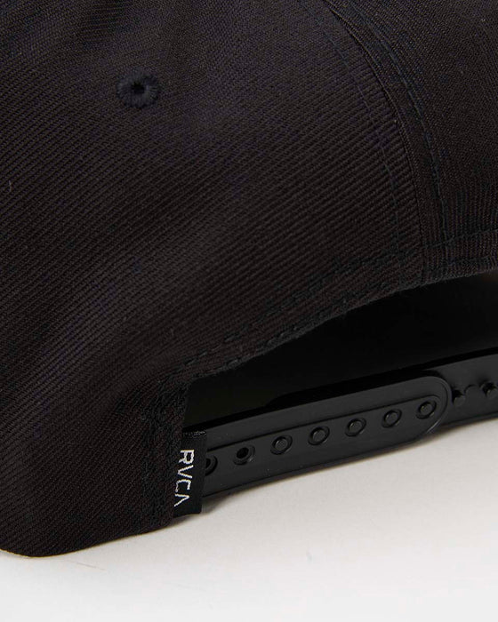 RVCA メンズ VA PATCH SNAPBACK キャップ BLK 【2024年秋冬モデル】