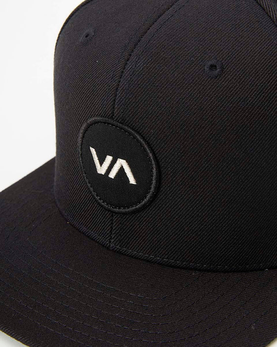 RVCA メンズ VA PATCH SNAPBACK キャップ BLK 【2024年秋冬モデル】