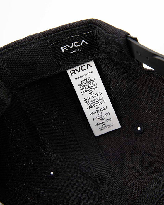 RVCA メンズ VA PATCH SNAPBACK キャップ BLK 【2024年秋冬モデル】