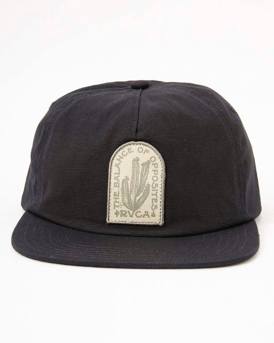 【SALE】RVCA メンズ SAND STORM SNAPBACK キャップ BLK 【2024年秋冬モデル】