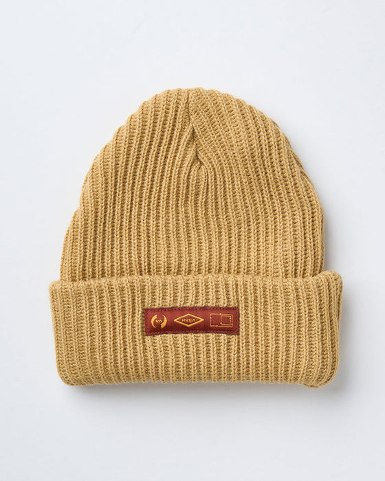 【OUTLET】RVCA メンズ STACKED BEANIE ビーニー CKT0 【2024年秋冬モデル】