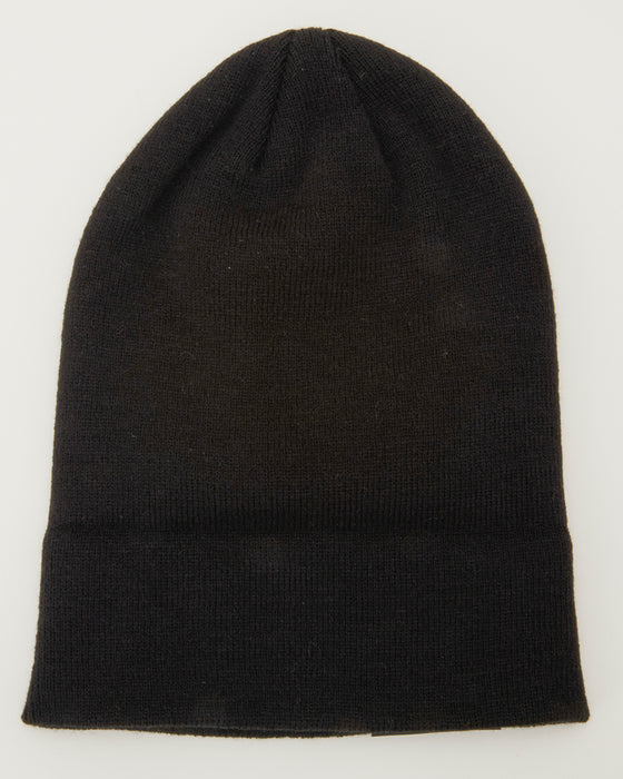 RVCA メンズ DOUBLE FACE BEANIE ビーニー BLK 【2024年秋冬モデル】 F / BLK