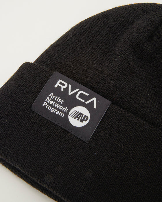 RVCA メンズ DOUBLE FACE BEANIE ビーニー BLK 【2024年秋冬モデル】 F / BLK