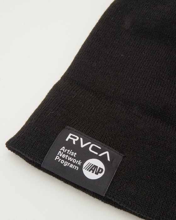 RVCA メンズ DOUBLE FACE BEANIE ビーニー BLK 【2024年秋冬モデル】 F / BLK