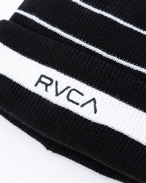 RVCA メンズ REVERSIBLE BEANIE ビーニー BLK 【2024年秋冬モデル】 F / BLK