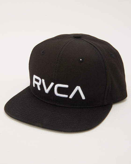 RVCA メンズ RVCA TWILL SNAPBACK キャップ BLK 【2024年秋冬モデル】 F / BLK