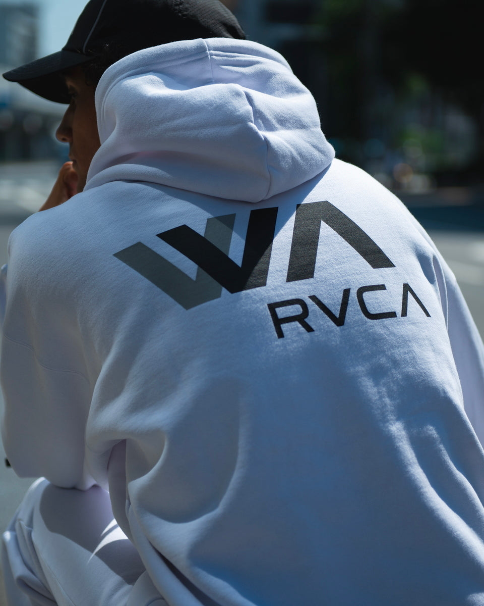 RVCA メンズ WIND AND SEAXHOODIE パーカー WHT 【2024年秋冬モデル】