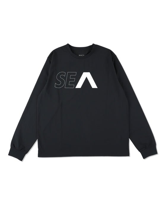 RVCA メンズ WIND AND SEAXLS TEE ロンＴ BLK 【2024年秋冬モデル】