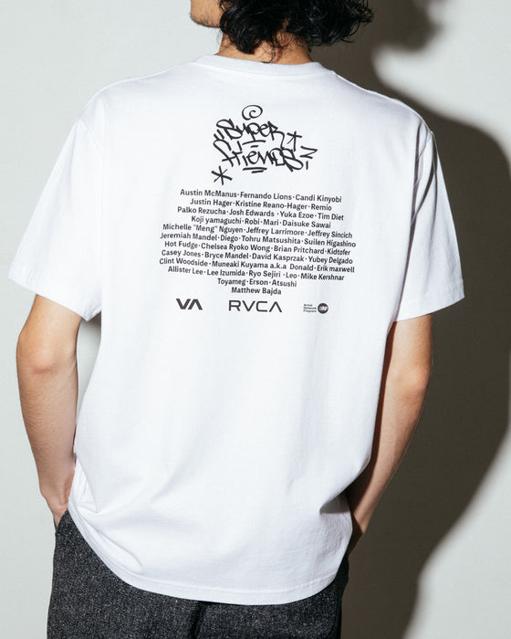 RVCA メンズ 【SUPER FRIENDS】 TAG TEE Tシャツ WHT 【2024年秋冬モデル】 XL / WHT