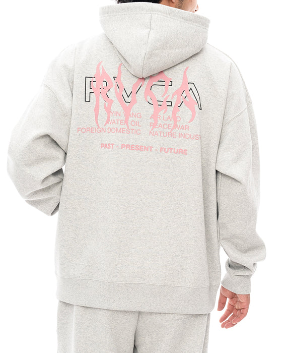 ◆2025年カレンダープレゼント◆【オンライン限定】RVCA メンズ METALURGY HOODIE パーカー HGR 【2024年秋冬モデル】