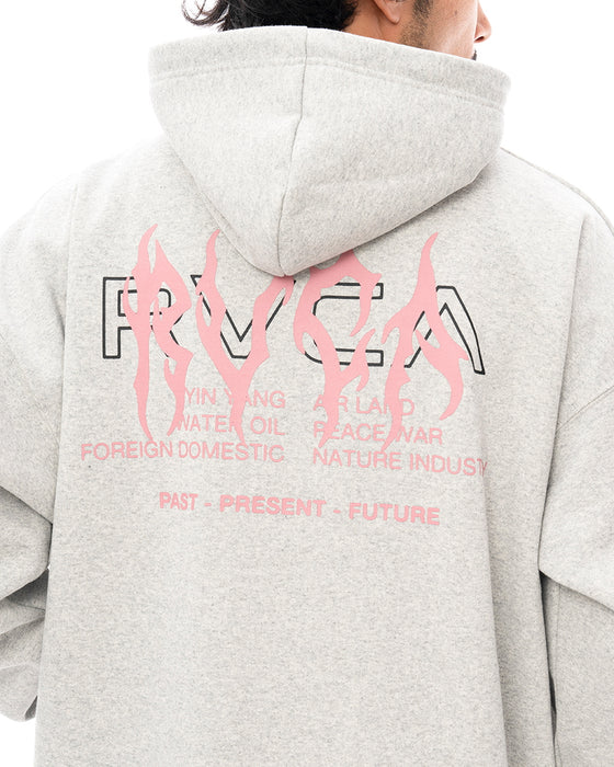 ◆2025年カレンダープレゼント◆【オンライン限定】RVCA メンズ METALURGY HOODIE パーカー HGR 【2024年秋冬モデル】