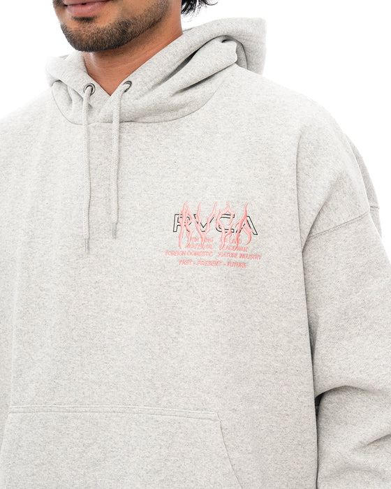 ◆2025年カレンダープレゼント◆【オンライン限定】RVCA メンズ METALURGY HOODIE パーカー HGR 【2024年秋冬モデル】